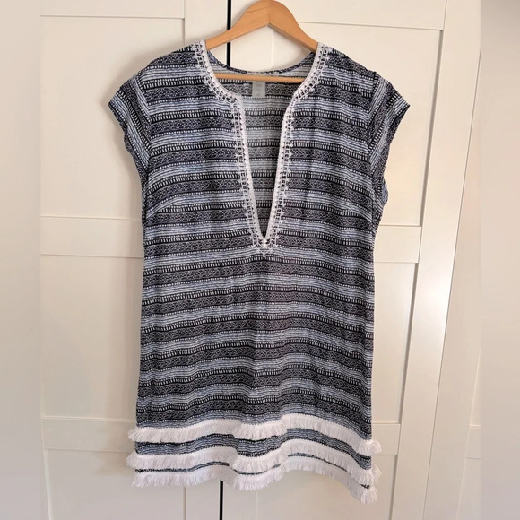 Bleu by Rod Beattie Swim Beach Cover-up-Size Large - Picture 2 of 6